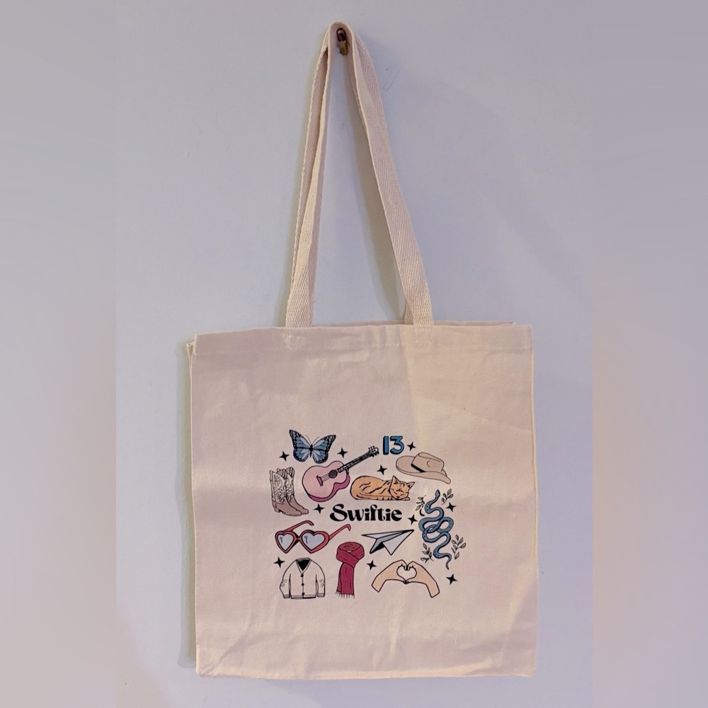 Swiftie Canvas Tote from the Grammy Museum Taylor Swift Exhibit, NWOT